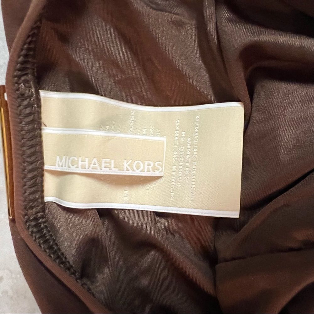 NWT vintage Michael Kors tankini size 12. Perfect condition. Color Bark. - Picture 6 of 7